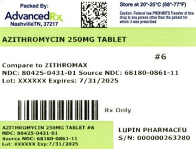 Azithromycin 250mg 80425-0431-01.jpg Azithromycin 250mg #6 - Azithromycin 250mg 80425 0431 01